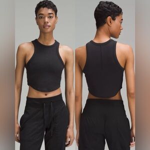 Lululemon Hold Tight Cropped Robbed Tank , size 4